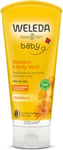 Weleda Calendula Baby Hair and Body Shampoo, 200 ml (packaging may vary)