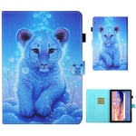 Huawei MediaPad T5 cool pattern leather flip case - Little Lion