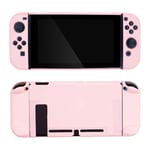 U Core Protective Case for Nintendo Switch, Soft Touch DIY Replacement Case Cover Shell with Anti-Collision Non-Slip Shockproof - Sakura Pink