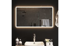 LED-kylpyhuoneen peili 90x50 cm - Läpinäkyvä