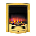 Dimplex Glencoe Brass Optiflame 3D Flame Effect Electric Fire 2kW Remote Control