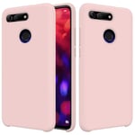 LLLi Mobile Accessories for HUAWEI Solid Color Liquid Silicone Dropproof Protective Case for Huawei Honor View 20(Black) (Color : Pink)