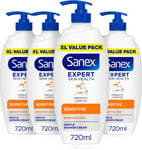 Sanex Body Wash, Expert Skin Health , Sensitive Shower Cream, Dermatologist Test