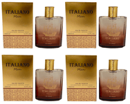 4 x Men's Perfume Italiano Man Eau De Toilette Gents Fragrance Aftershave 400ml