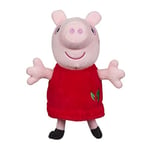 Peppa Pig Eco Plush Collectables, Peppa or George Soft Toy, 100% Recycled, Peppa Pig Gift, Sustainable Toy, Red
