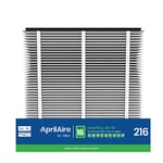 Aprilaire 216 A2 Allergy and Asthma Air filter for Whole-Home Air Purifiers, MERV 16, for Allergy and Asthma Triggers, Synthetic Fiber (Pack of 2)