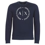 Armani Exchange Men's 8nzm87 Sweatshirt, Navy, Large