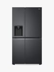 LG GSLV70MCTD Freestanding 60/40 American Fridge Freezer, Matte Black