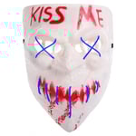 Kiss Me Mask LED Blå