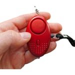 Ultra Secure - Alarme personnelle compacte anti-agression vol chien sos - sirène 140 dB / lampe de poche - Rouge