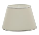 Chintz skärmar kant oval offwhite/silver (43cm)