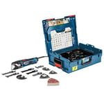 Bosch Professional GOP 55-36 multi-cutter (Starlock tool holder, 550 W, incl. 9x plunge saw blades, 1x delta sanding plate, 25x sanding sheet, L-BOXX 136)