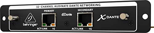 Behringer X-DANTE High-Performance 32-Channel Audinate Dante Expansion Card for X32, Compatible with PC and Mac, Black