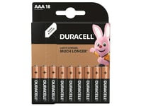 Duracell - Batteri 18 X Aaa / Lr03 - Alkaliskt
