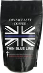 Contact Left Coffee Company Thin Blue LINE Coffee Blend Roast Ground Coffee