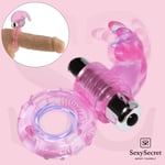Vibrating Cock Ring Bullet Rabbit Vibrator Delay Ejaculation Stretchy Sex Toy UK