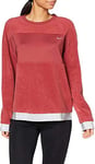 Nike Icon Clasische Them Fleece Sweatshirt Crew T-Shirt Femme Cedar/Metallic Gold FR: L (Taille Fabricant: L)