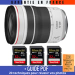 Canon RF 70-200mm f/4L IS USM + 3 SanDisk 32GB UHS-II 300 MB/s + Guide PDF '20 TECHNIQUES POUR RÉUSSIR VOS PHOTOS