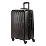 SwissGear 7272 Energie Hardside Expandable Luggage with Spinner Wheels, Black, Checked-Medium 24-Inch, 7272 Energie Hardside Expandable Luggage with Spinner Wheels