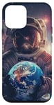 Coque pour iPhone 12 mini Astronautes Galaxie Espace Planètes Espace Astronaute