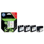 HP Original 932XL & 933X Combo Pack 4 färger, art. C2P42AE - Passar till OfficeJet 6700, 6100, 6600, 7610 series, 6100 e-Printer, 6600 e-All-in-One, 6700 Premium, 7510 wide format, 7110 7600 Series, 7612 format