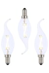 Pack of 3 2W E14 Small Edison Screw Candle Bulb