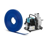 hillvert Bensindriven vattenpump - 1,35 kW 15 m³/h Med plattslang 1 1/2" 50 m 0–7 bar