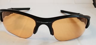 Oakley Flak Jacket XLJ Golf Array Sunglasses Jet Black Frames Gold Iridium Lens