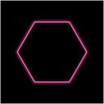 Hexagon-lampe Dr Dirt Garage Sky, Single Hexagon, Rosa