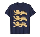 Three England Lions. For Men, Women or Kids. Support England T-Shirt