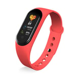 ZHYF Smart Bracelet,Smart Wristband Bluetooth Call Music Play Fitness Tracker Smart Watch Monitor Smart Band Pedometer,Red,M5