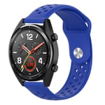 22mm Huawei Watch GT / Honor Magic silicone watch band - Dark Blue