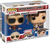 Figurine Pop - Marvel Vs Capcom - Pack Captain Marvel Vs Chun-Li - Funko Pop