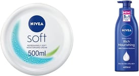 NIVEA Soft Moisturising Cream (500Ml), a Moisturising , All-Purpose Day Cream