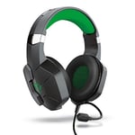 Trust Gaming Headset for Xbox GXT 323 X Carus with Microphone, Adjustable Headband and Flexible Mic, Wired, 1m Nylon Braided Cable, Xbox One (X) console - Black/Green