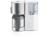 Braun Idcollection Kf 5105 Wh, Droppande Kaffebryggare, Malat Kaffe, 1000 W, Rostfritt Stål, Vit