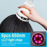 Electric Scalp Massager Infrared Light 6 Heating Gears Handheld Vibration SLS