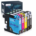 5x Ink fits for Brother LC223 DCP-J4120DW DCP-J562DW MFC-J4420DW MFC-J4620DW UK