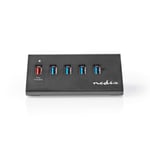 USB-hubb | USB Micro-B Hona | USB-A Hona | 5-Port port(s) | QC3.0 / USB 3.2 Gen 1 | Strömadapter / USB ström | 5 Gbps | 5x USB