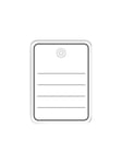 Merchandise tag - name badge labels - 1000 label(s) - 48 x 65 mm