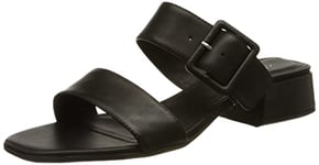 ECCO Women's Elevate Square Toe Slide Heeled Sandal, Black, 2.5/3 UK