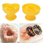 Donuts Maker Mold Food Grade Plastic Doughnuts Cutter Fondant Ca Heart