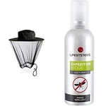 Lifesystems Pop-Up Mosquito and Midge Head Net Hat with Midge DEET Free Repellent Bundle
