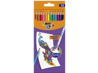 Pennor BIC Crayons Kids Evolution Illusion med 12 st. ass. färger