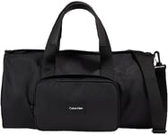 Calvin Klein Men Duffle Bag Barrel Hand Luggage, Black (Ck Black), One Size