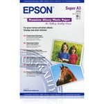 Epson Premium Glossy Photo Paper - fotopapper, A3+, 20 ark