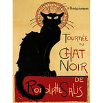 Bumblebeaver Affiche Vintage Wee Blue Coo Chat Noir Rodolphe Salis Paris France 12X16" 915Py