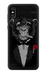 Funny Gangster Mafia Monkey Case Cover For Motorola One (Moto P30 Play)