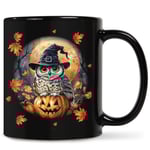 Charmig Personlig Halloween Uggla Mugg – Perfekt för den Spöklika Säsongen, Anpassad Design för Barn och Vuxna (325ml) 2