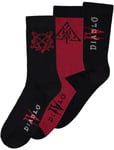 Diablo IV Hell Crew Socks 3-Pack (Storlek 39-42)